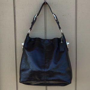 REDUCED! Beautiful Coach Black Patent Shoulder Bag